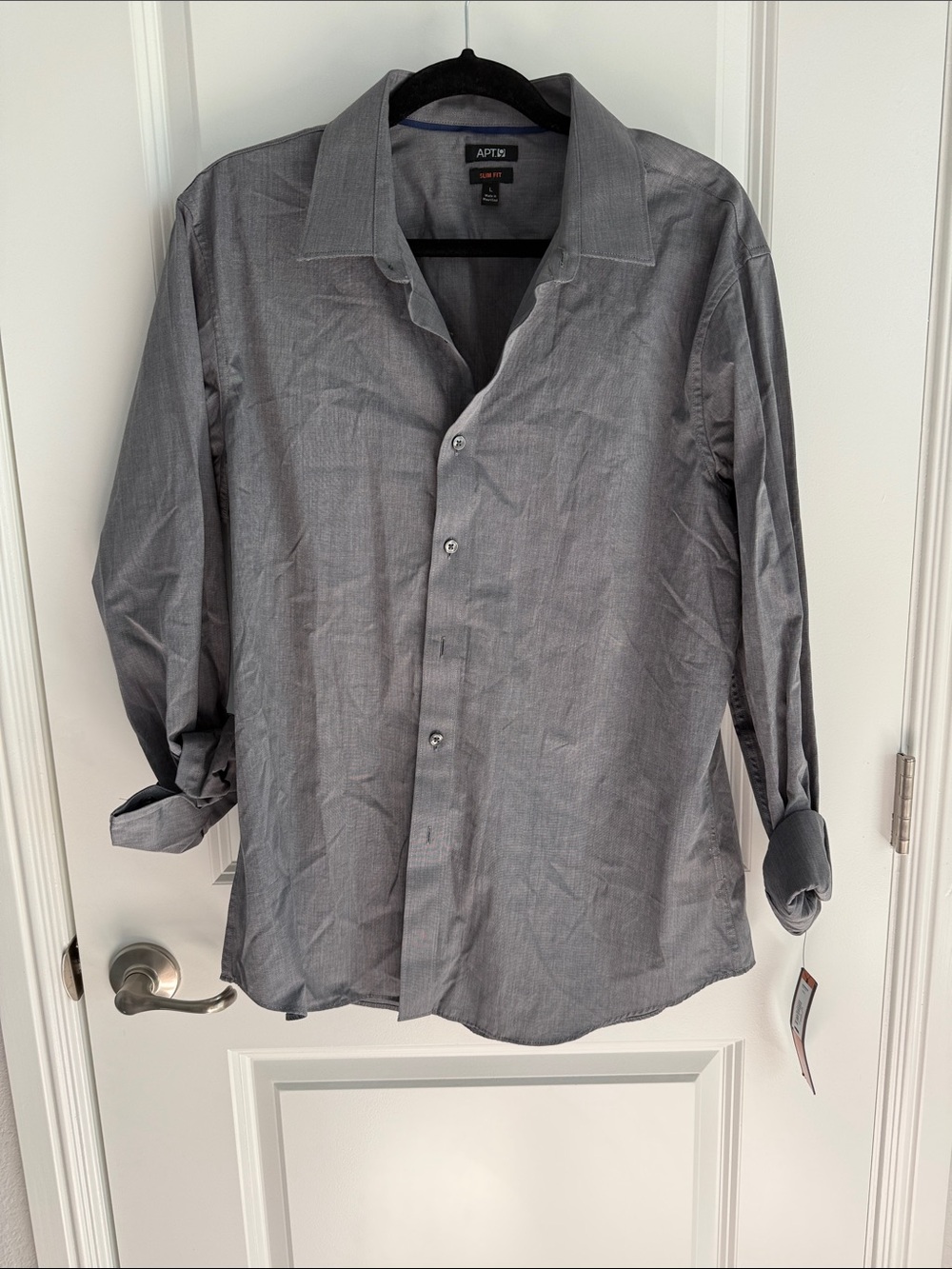 Apt. 9 Men's Gray Long-Sleeve Button Shirt